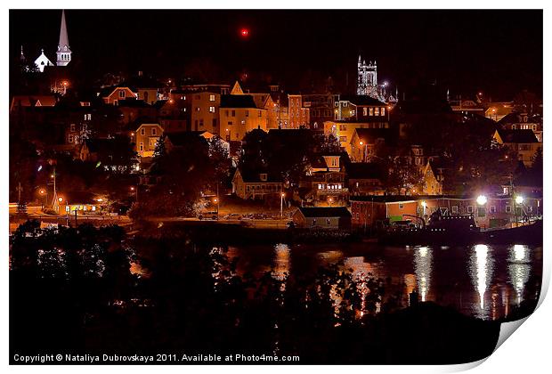 Lunenburg, Nova Scotia Print by Nataliya Dubrovskaya