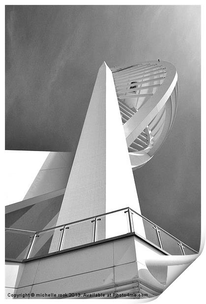 Spinnaker Tower Print by michelle rook