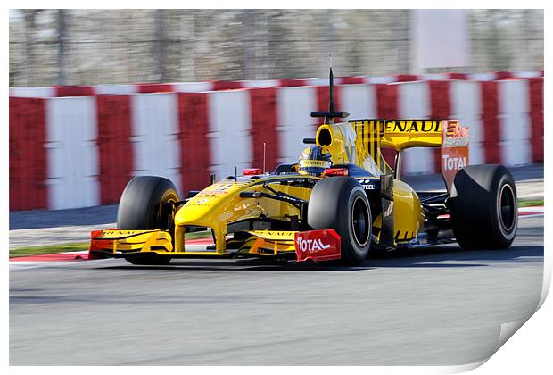 Robert Kubica - Renault F1 R30 Print by SEAN RAMSELL