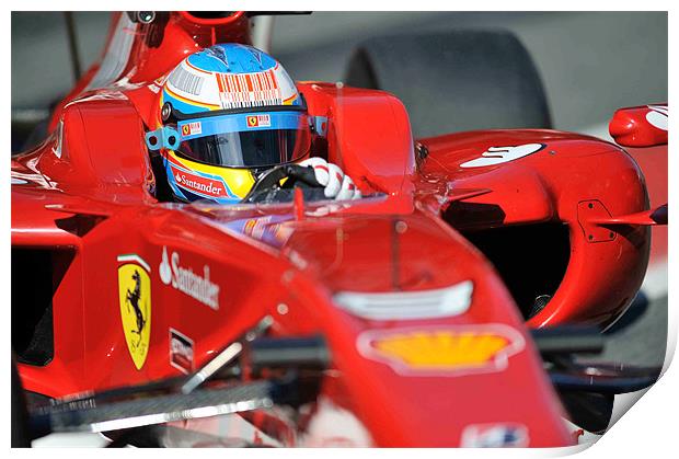 Felipe Massa - Ferrari F150 Print by SEAN RAMSELL