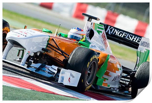 Paul di Resta - Force India 2011 Print by SEAN RAMSELL