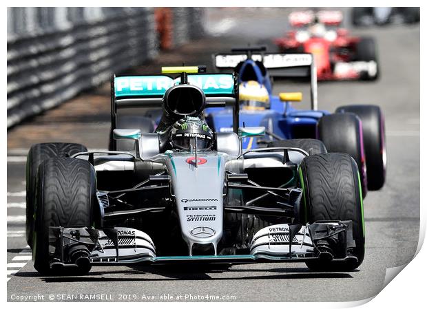 Nico Rosberg - Monaco 2016                         Print by SEAN RAMSELL