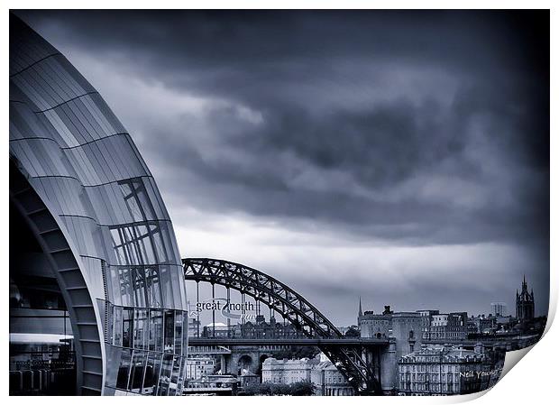 Over the Tyne Print by Neil Young