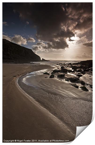 Nolton Haven Print by Creative Photography Wales