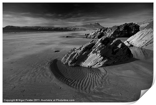 Whitesands Rock Print by Creative Photography Wales