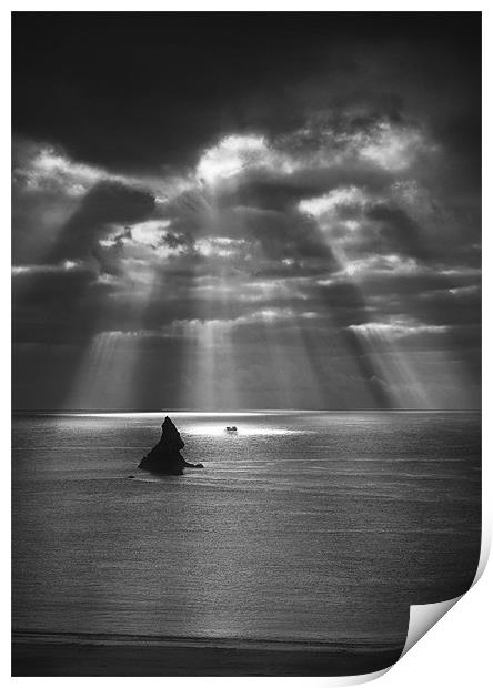 Church Rock Print by Creative Photography Wales