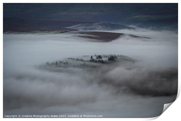 Tor y Foel Misty landscape images Print by Creative Photography Wales