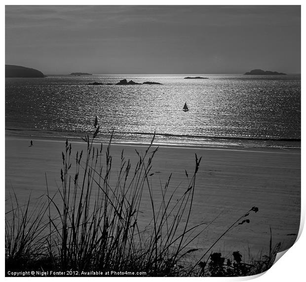 Whitesands Bay Print by Creative Photography Wales