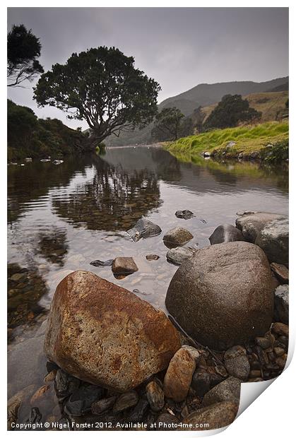 Coromandel Rocks Print by Creative Photography Wales