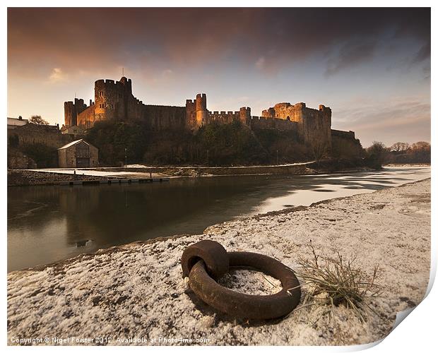 Pembroke Castle Print by Creative Photography Wales