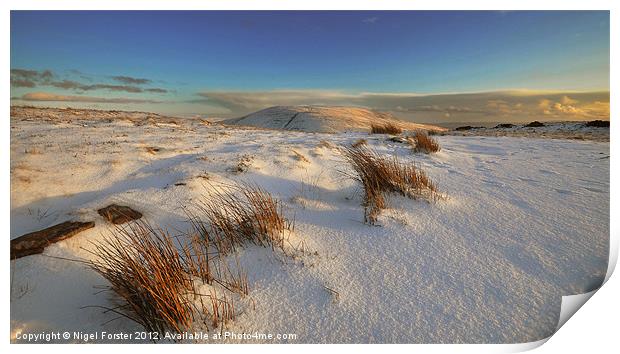 Fan Nedd winter landscape Print by Creative Photography Wales