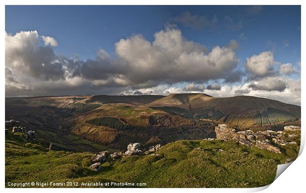 Allt Llwyd Brecon Beacons Print by Creative Photography Wales