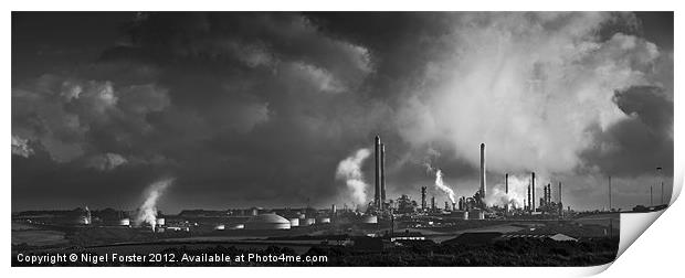 Industrial Pembrokeshire Print by Creative Photography Wales
