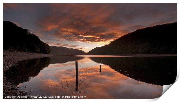 Caban Coch Reflection Print by Creative Photography Wales