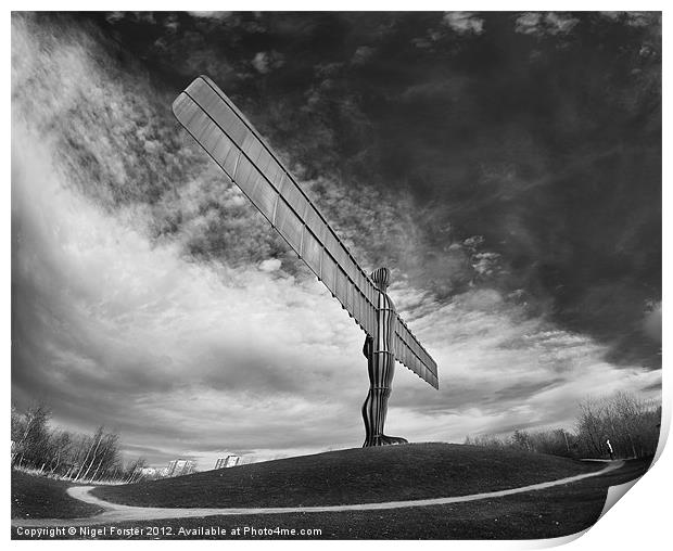 Angel of the North Print by Creative Photography Wales