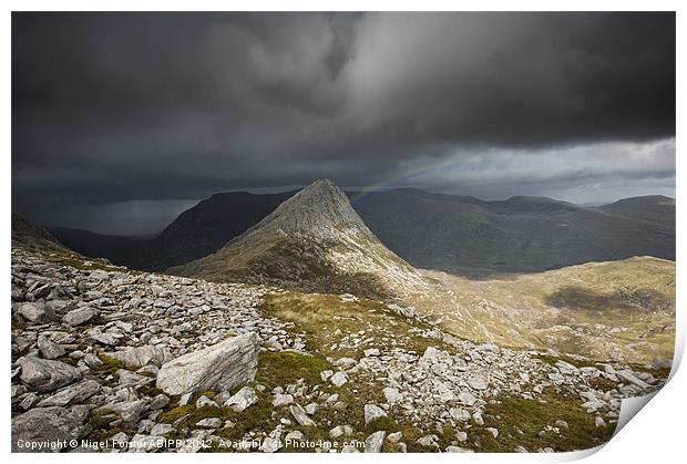 Tryfan Storm Print by Creative Photography Wales