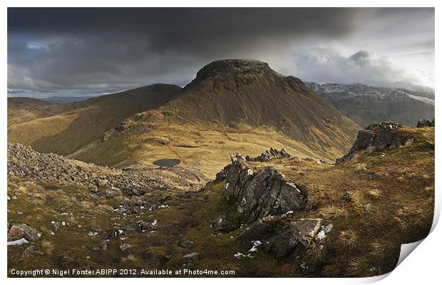 Great Gable Print by Creative Photography Wales