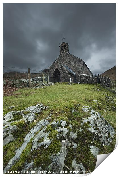 Buttermere Church Print by Creative Photography Wales