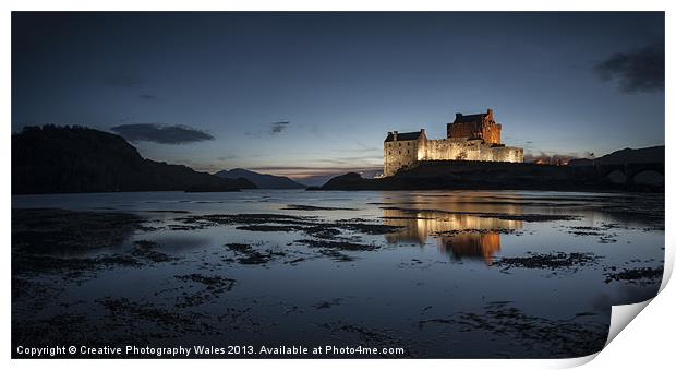 Eilean Donan Castle, Scotland Print by Creative Photography Wales