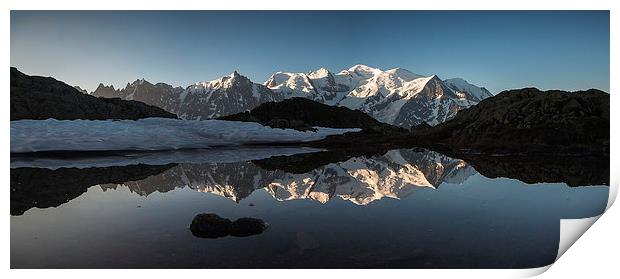 Mont Blanc panorama Print by Creative Photography Wales
