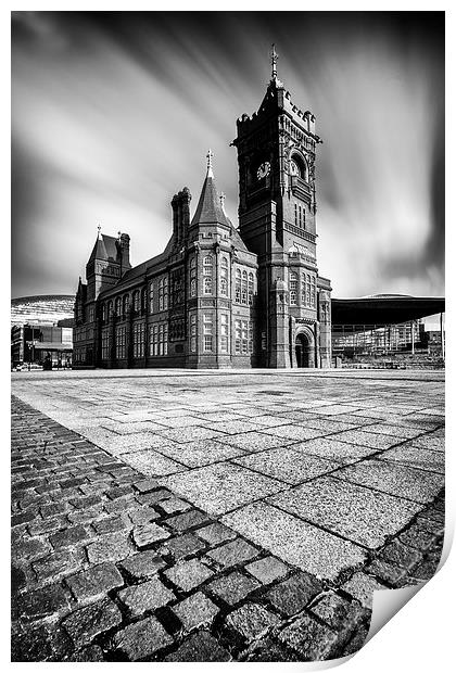 The Pierhead Building at Cardiff Bay Print by Creative Photography Wales
