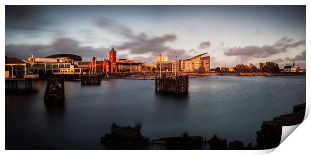 Cardiff Bay Panorama Print by Creative Photography Wales