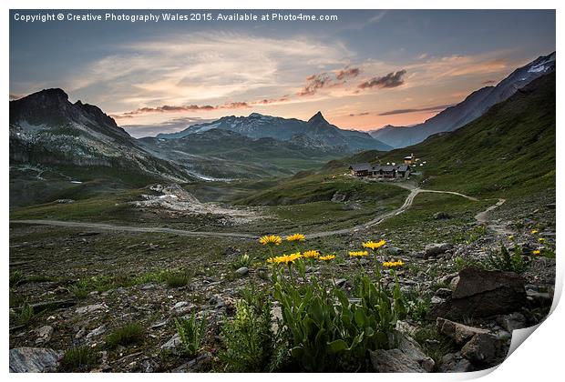 French Alps on the GR5 Print by Creative Photography Wales