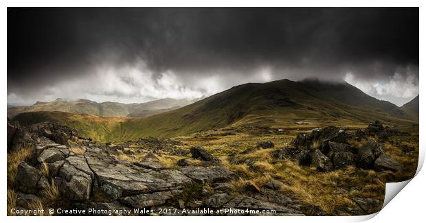 Great Gable Panorama  Print by Creative Photography Wales