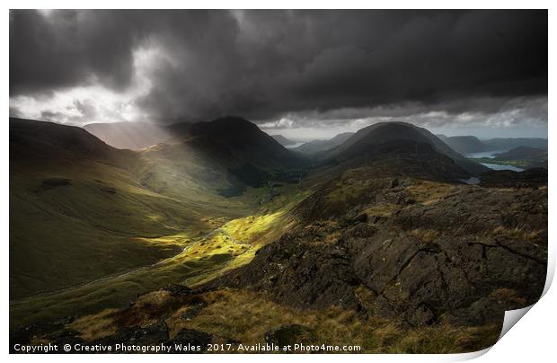 Great Gable and Ennerdale View Print by Creative Photography Wales