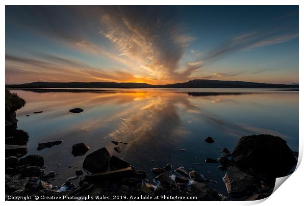 Loch Fada at Sunrise, Isle of Skye Print by Creative Photography Wales