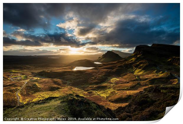 The Quiraing on Isle of Skye Print by Creative Photography Wales