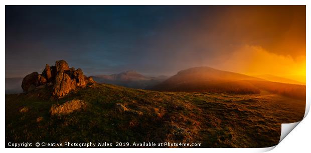 Hope Bowdler Autumn Sunrise Print by Creative Photography Wales