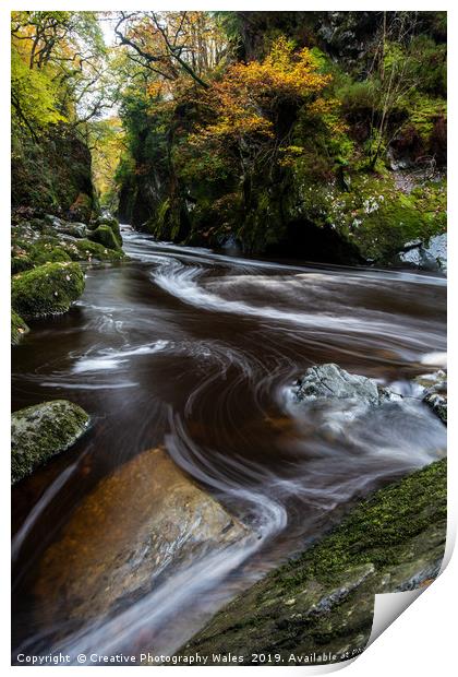 Fairy Glen; Snowdonia National Park Print by Creative Photography Wales