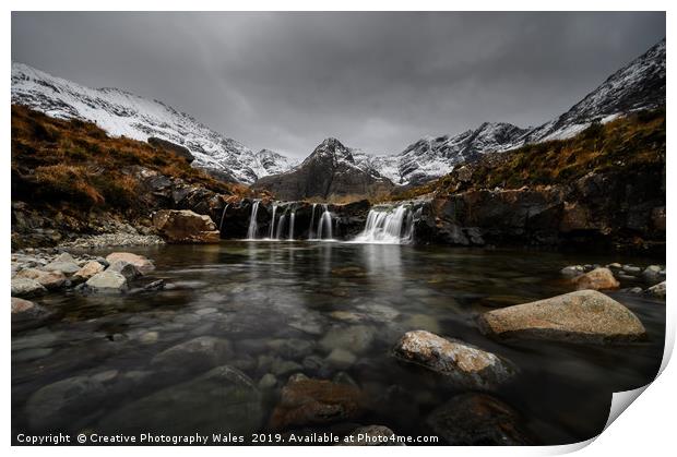 The Fairy Pools on Isle of Skye Print by Creative Photography Wales
