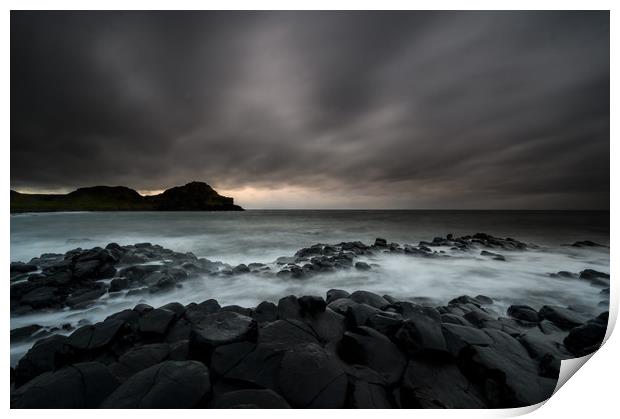 Giants Causeway on The Causeway Coast in County An Print by Creative Photography Wales