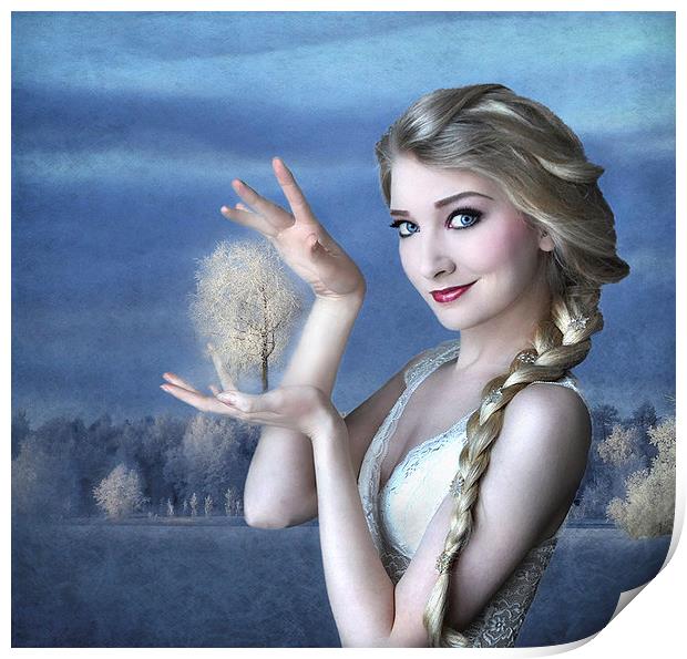 Simply Magic with Elsa Print by Debra Kelday