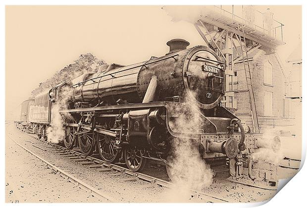 Steam Train - 45212 Locomotive Print by Celtic Origins