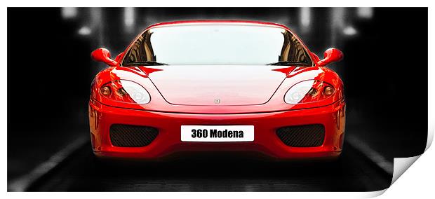 Ferrari 360 Modena Print by Celtic Origins