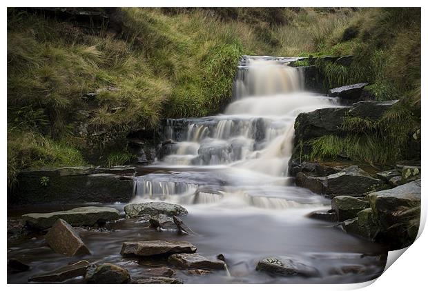 Upper North Grain, The Peak District Print by Scott Simpson