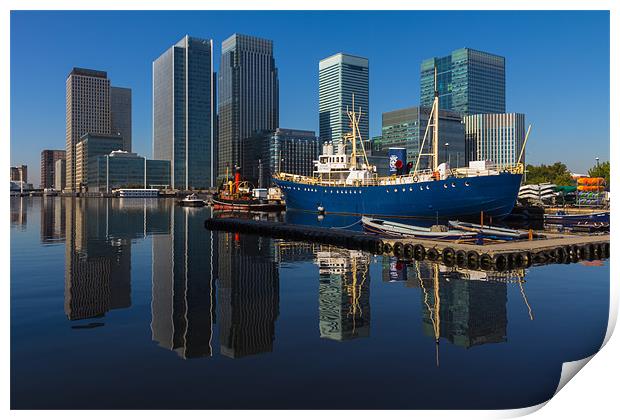 Canary Wharf Reflections Print by Paul Shears Photogr