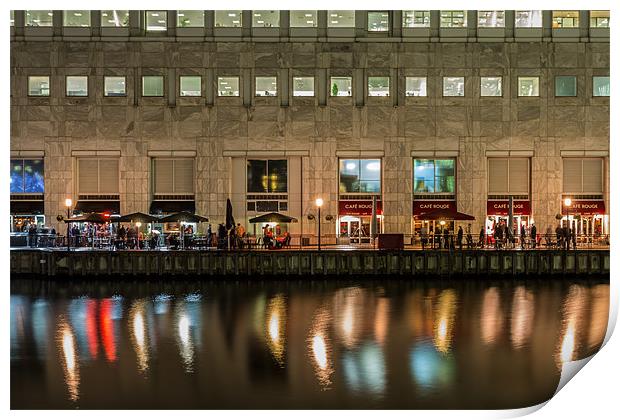 Drinks By The Water Print by Paul Shears Photogr