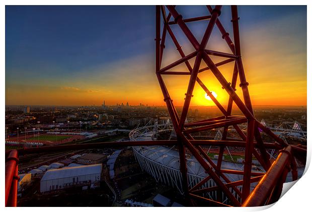 An Olympic Sunset Print by Paul Shears Photogr