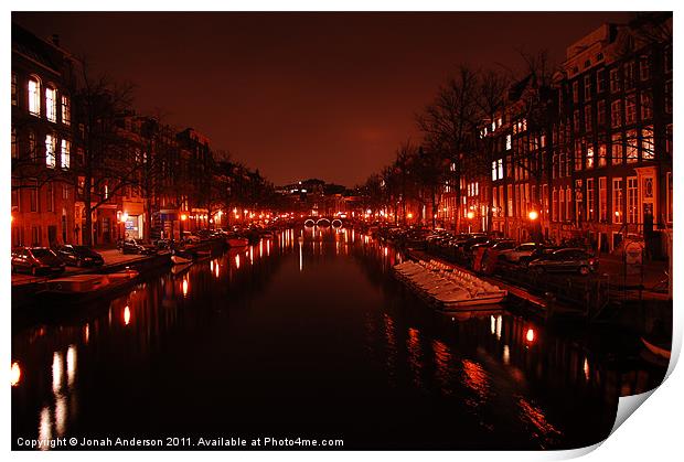 Amsterdam after Dark Print by Jonah Anderson Photography