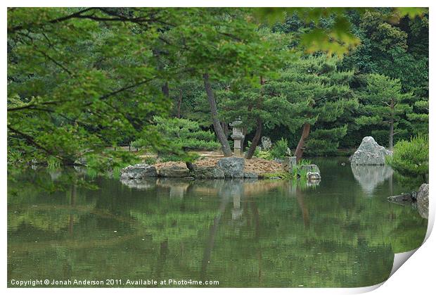 Kyoko-chi mirror pond Kyoto Print by Jonah Anderson Photography