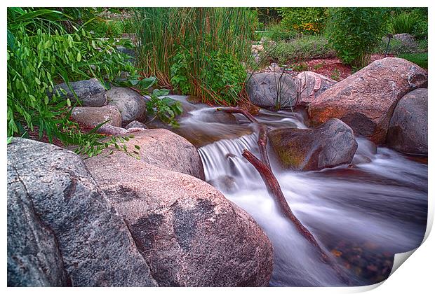  Small Stream Print by Jonah Anderson Photography