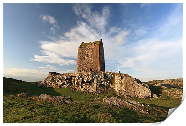 Smailholm Tower Print by Grant Glendinning