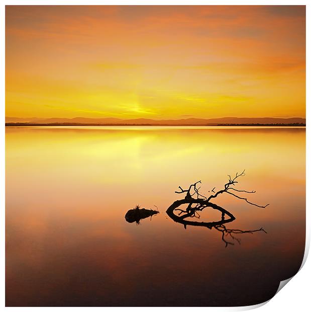 Loch Leven Sunset Print by Grant Glendinning