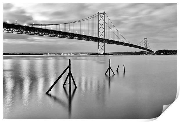 Forth road bridge Print by Grant Glendinning