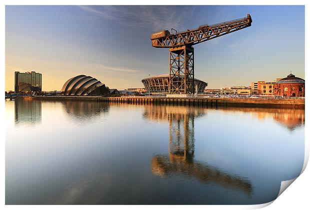 River Clyde Reflections Print by Grant Glendinning