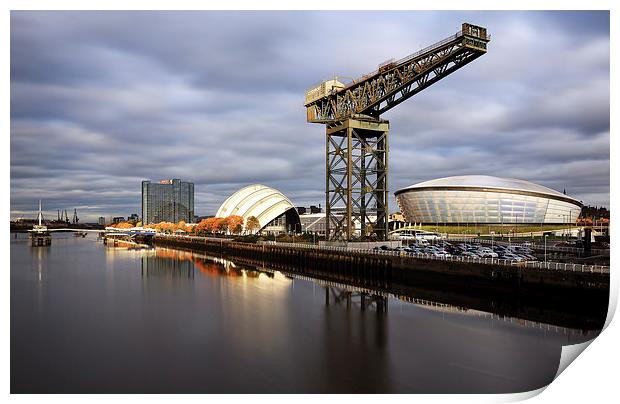 Clyde waterfront Print by Grant Glendinning